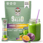 Taste Salud frente del empaque mostrando 15 servicios y beneficios
