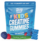 TASTY GAINS frasco frontal mostrando 60 gominolas y diseño colorido