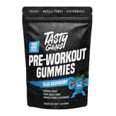 TASTY GAINS frontal del paquete mostrando sabor y beneficios