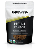 Terrasoul Superfoods paquete frontal de noni en polvo para facilitar uso diario