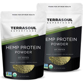 Terrasoul Superfoods frente del empaque mostrando el producto y beneficios