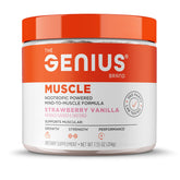 The Genius Brand envase frontal que muestra sabor y beneficio rendimiento