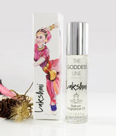 The Goddess Line Lakshmi frente del roll-on mostrando diseño y portabilidad