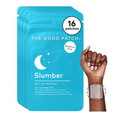 The Good Patch empaque frontal que muestra 16 parches y beneficios