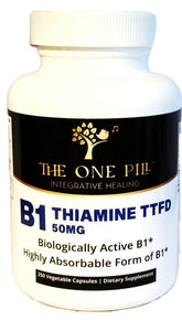 The One Pill frasco frontal mostrando etiqueta clara y beneficio de pureza
