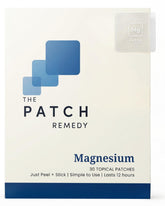 The Patch Remedy parche frontal del empaque mostrando diseño y facilidad de transporte
