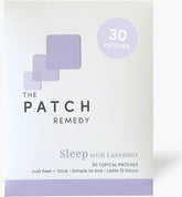 The Patch Remedy embalaje frontal mostrando conveniencia y cantidad