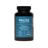 The 'Pause Life frontal del empaque mostrando suplemento y beneficios claros