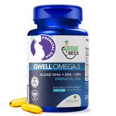 The Veggie Doctor envase frontal mostrando 60 cápsulas, alternativa vegana y sostenible