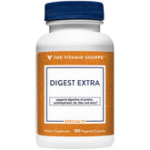 The Vitamin Shoppe frasco frente mostrando 180 cápsulas y claridad de uso