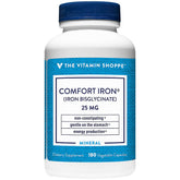 The Vitamin Shoppe frasco frontal mostrando 180 cápsulas y beneficio de suministro prolongado