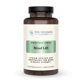 The Wellness Company Mind Lift vista frontal del envase y beneficios de enfoque