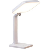 Theralite frontal mostrando panel y beneficio de luz potente