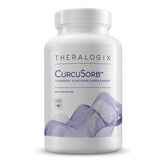 Theralogix CurcuSorb vista frontal del envase mostrando pureza y suministro