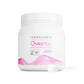 Theralogix Ovasitol vista frontal del envase mostrando la marca y beneficio de pureza
