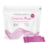 Theralogix Ovasitol Plus vista frontal con envase y beneficio de suministro prolongado