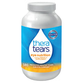 TheraTears botella frontal mostrando 180 cápsulas y beneficio de suministro prolongado