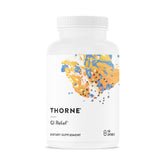 THORNE frasco frontal de GI Relief mostrando el envase y beneficios