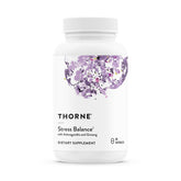 THORNE envase frontal mostrando nombre y beneficios, transmite confianza