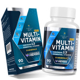 ThrivyThystle frente del empaque mostrando fórmula para hombres 50+ y confianza