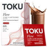 Toku empaque frontal chocolate mostrando sobres y beneficio práctico