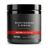 Toniiq frontal empaque mostrando la fórmula 1400mg y beneficios clave