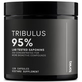 Toniiq frasco de Tribulus Terrestris mostrando etiqueta clara y concentración