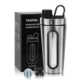 TOOFEEL botella frontal de acero inoxidable, apariencia duradera y sin olores