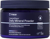 Trace Minerals frasco frontal del producto con 60 porciones, fácil identificación