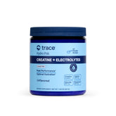 Trace Minerals frasco delantero mostrando etiqueta y beneficio de hidratación