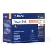 Trace Minerals frente del empaque mostrando 30 sobres y beneficios