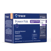 Trace Minerals sobre frontal con diseño y sabor Concord Grape mostrando conveniencia