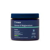 Trace Minerals envase frontal mostrando 350 mg por porción y sabor limón-lima