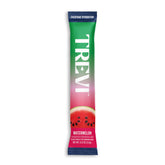 TREVI empaque frontal Watermelon mostrando 20 sobres y beneficio hidratación práctica