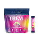 TREVI empaque frontal Berry Lemonade mostrando contenido y beneficios