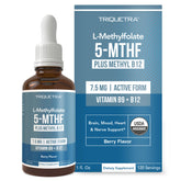 Triquetra Health frasco frontal mostrando etiqueta clara y beneficios