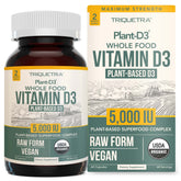 Triquetra Health envase frontal mostrando etiqueta orgánica y potencia