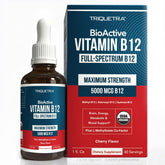 Triquetra Health frente del frasco mostrando etiqueta y tamaño, útil para identificación