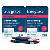 True Grace empaque frontal y sticks, conveniencia para hidratación rápida