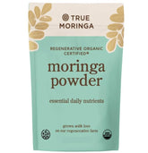 True Moringa envase frontal mostrando el sello orgánico y claridad del producto