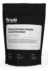 True Nutrition frente del envase que muestra presentación y pureza