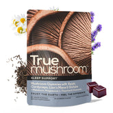 TrueMushroom frasco frontal mostrando gomitas, facilidad de dosificación