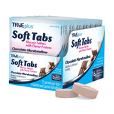 TRUEplus frente del paquete mostrando diseño y sabor chocolate marshmallow, práctico para llevar