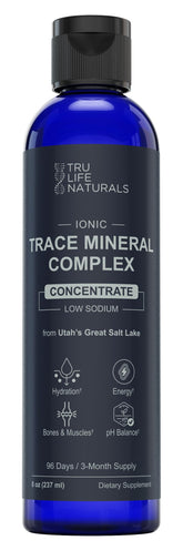 TRULIFE NATURALS frontal del envase mostrando 8 oz y beneficios