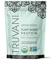 Truvani envase frontal mint chocolate mostrando diseño y porciones