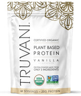 Truvani empaque frontal mostrando diseño y beneficio orgánico