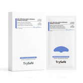 TrySafe empaque frontal mostrando 21 pares y beneficio de tratamiento localizado