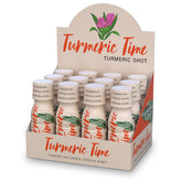 Turmeric Time frente del paquete mostrando diseño y beneficios claros