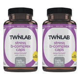 Twinlab frasco frontal del producto muestra etiqueta clara y dos frascos pack