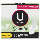 U by Kotex empaque frontal mostrando 36 unidades y conveniencia
